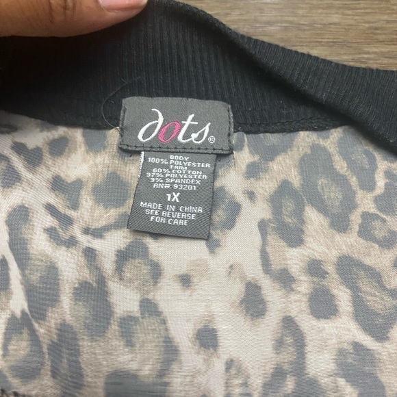 Womens Jackets Plus Size Short Female Coat Zipper 3/4 Sleeve Polka Flower Dot - Picture 6 of 9